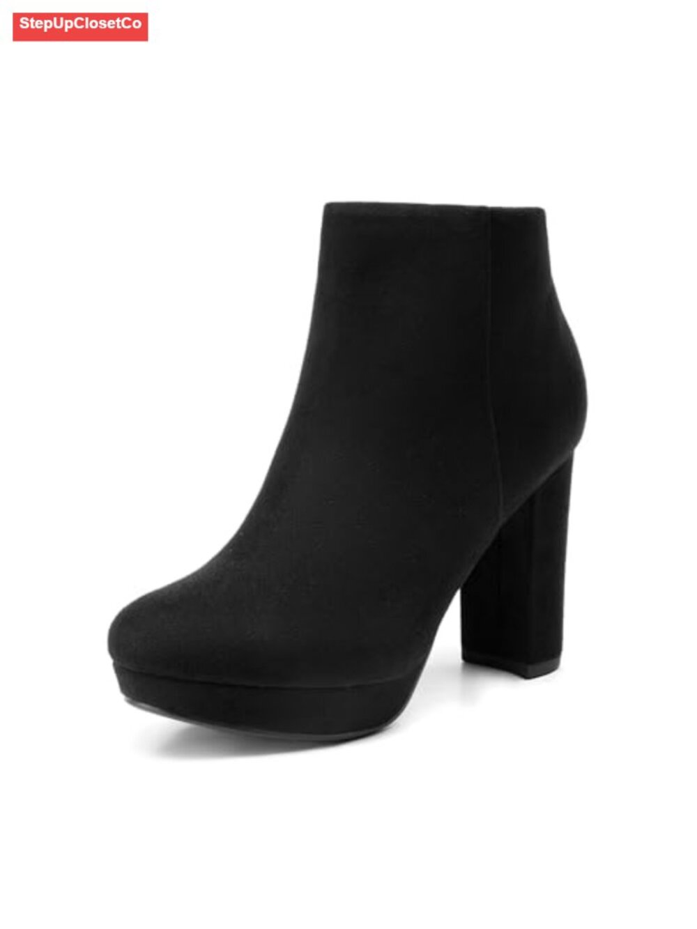 Women's Stomp Platform High Heel Ankle Boots Block Heel Round Toe